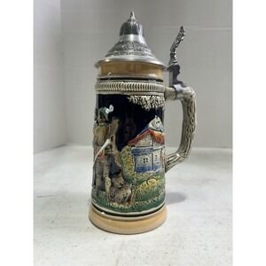 Vintage "Jäger Abschied" (Hunter's Farewell) German Beer Stein